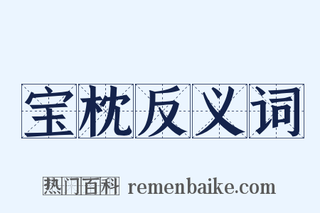 宝枕反义词是什么意思的图片